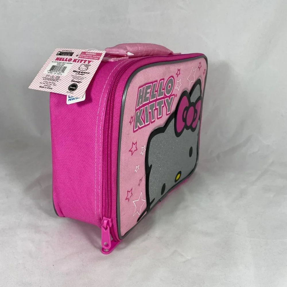 Sanrio Hello Kitty Rectangle Lunch Box  SIL-3429 Pink NWT